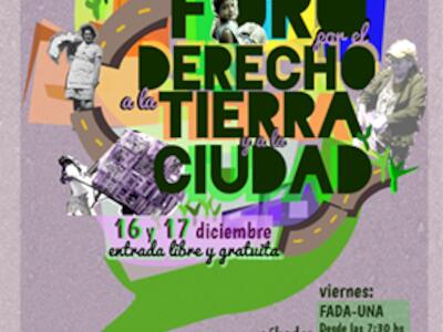 1 foro por el derecho a la tierra y a la ciudad