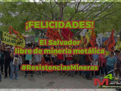 El salvador libre de mineria