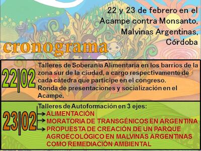 flyer encuentro catedras acampe monsanto