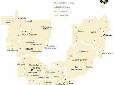  Mais de 4 milhões de hectares nas mãos de estrangeiros