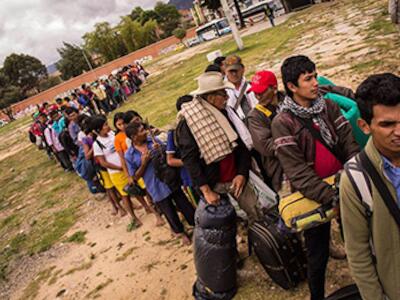 Inició movilización de campesinos, indígenas y afros en Bogotá