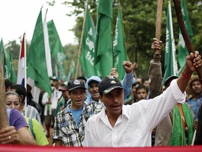 La larga marcha de los campesinos paraguayos