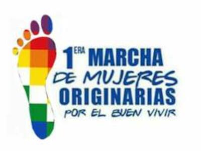marcha de mujeres originarias