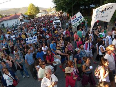 Marcha en el Bolsón