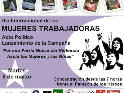 Mujeres organizadas lanzarán campaña contra la violencia