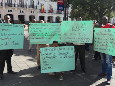 Pobladores del norte de Esmeraldas denuncia contaminación de ríos y fuentes de agua
