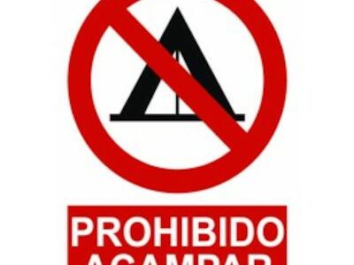 Prohibido acampar