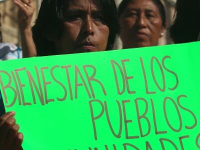 Protesta contra transgénicos en México