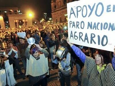 Que cese la persecución y se escuche la voz del campesinado