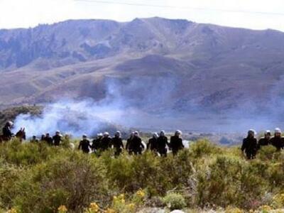 represion en cushamen