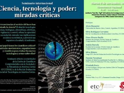 seminario internacional ciencia, tecnologia y poder