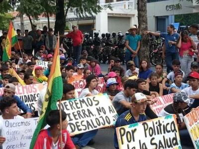 Campesinxs de comunidades indígenas marcharon por Ley de Reforma Agraria