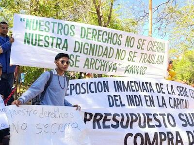 Marcha indígena por derechos y respeto a su territorio