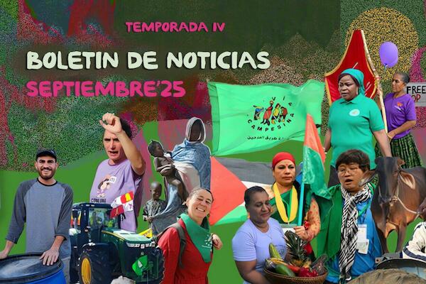 Resumen de noticias de Septiembre: actualizaciones de las organizaciones miembros de LVC en todo el mundo
