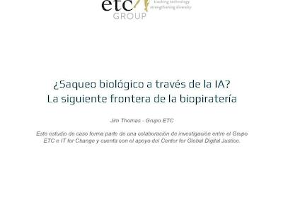 ¿Saqueo biológico a través de la IA?  La siguiente frontera de la biopiratería