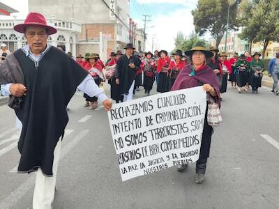 Solidaridad con el pueblo ecuatoriano y las organizaciones ecuatorianas movilizadas