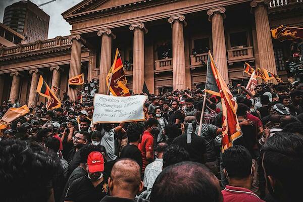 Protestas en Colombo, Sri Lanka, 2022. Foto: Supun D. Hewage/Pexels